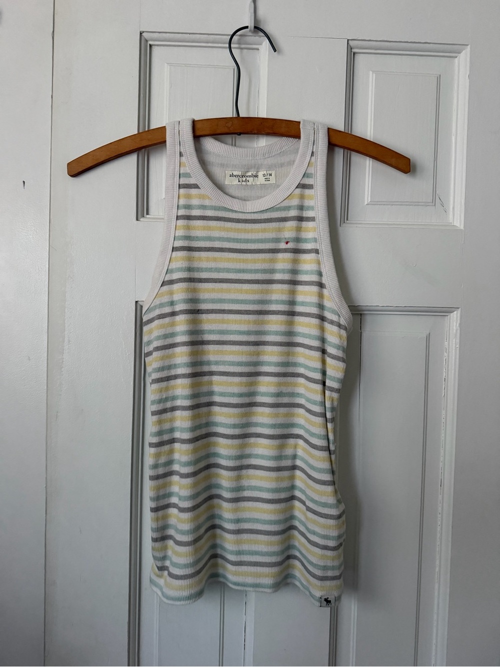 Abercrombie Kids Striped Ribbed Tank Top - Pastel Multi